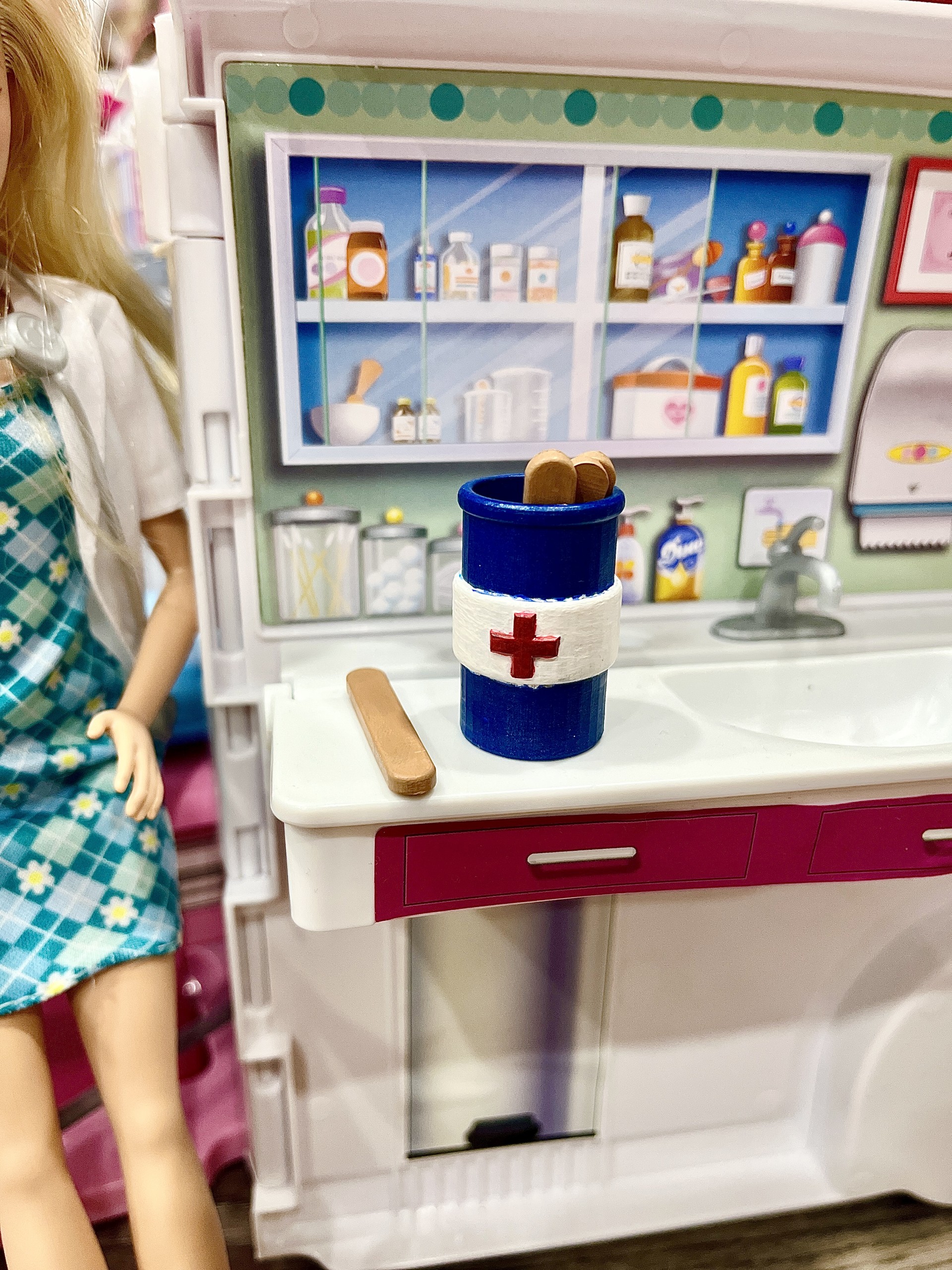 Mini Medical Jar with Tongue Depressor